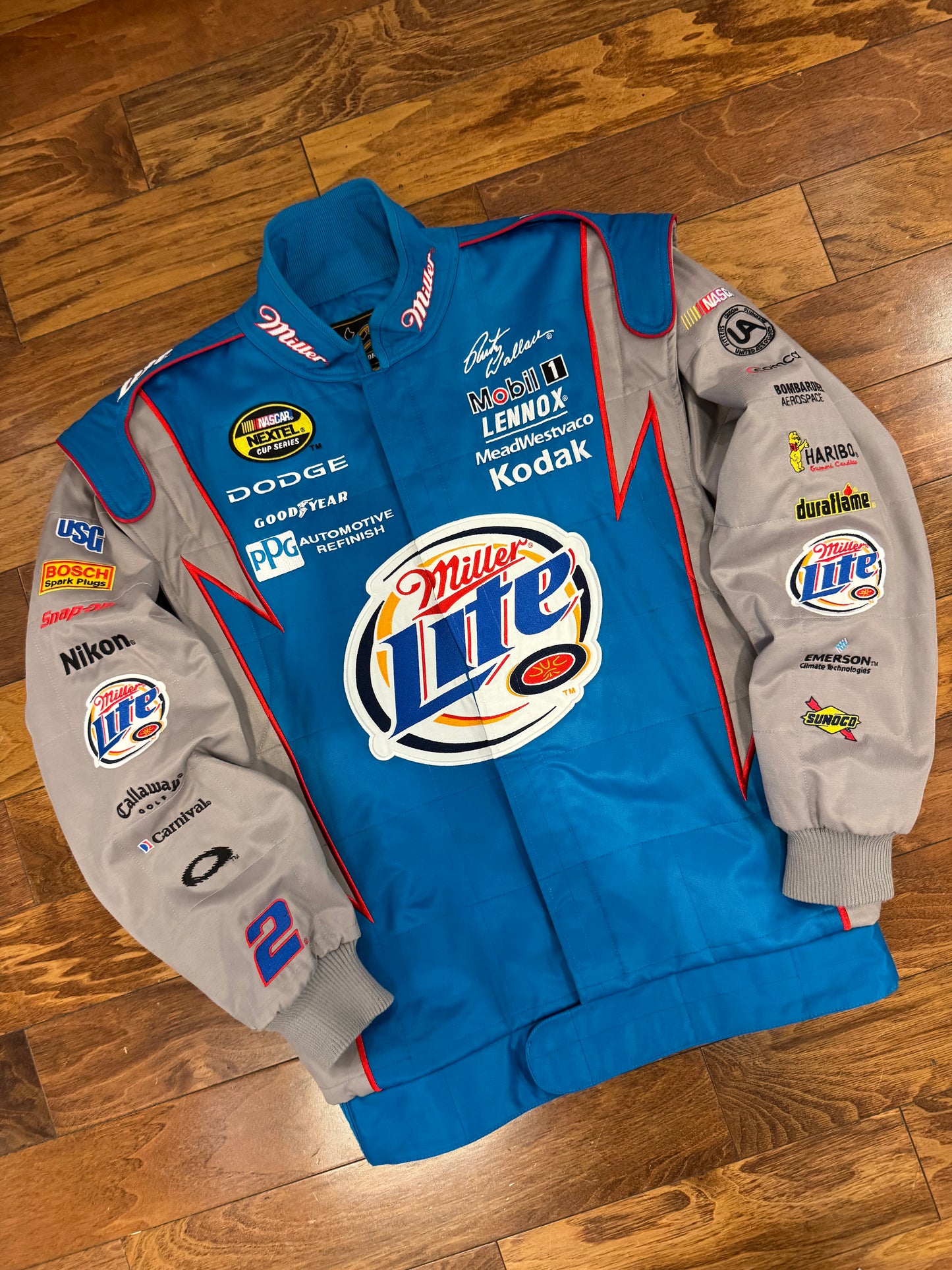 2005 Nascar Miller Lite Rusty Wallace Racing Jacket (L)