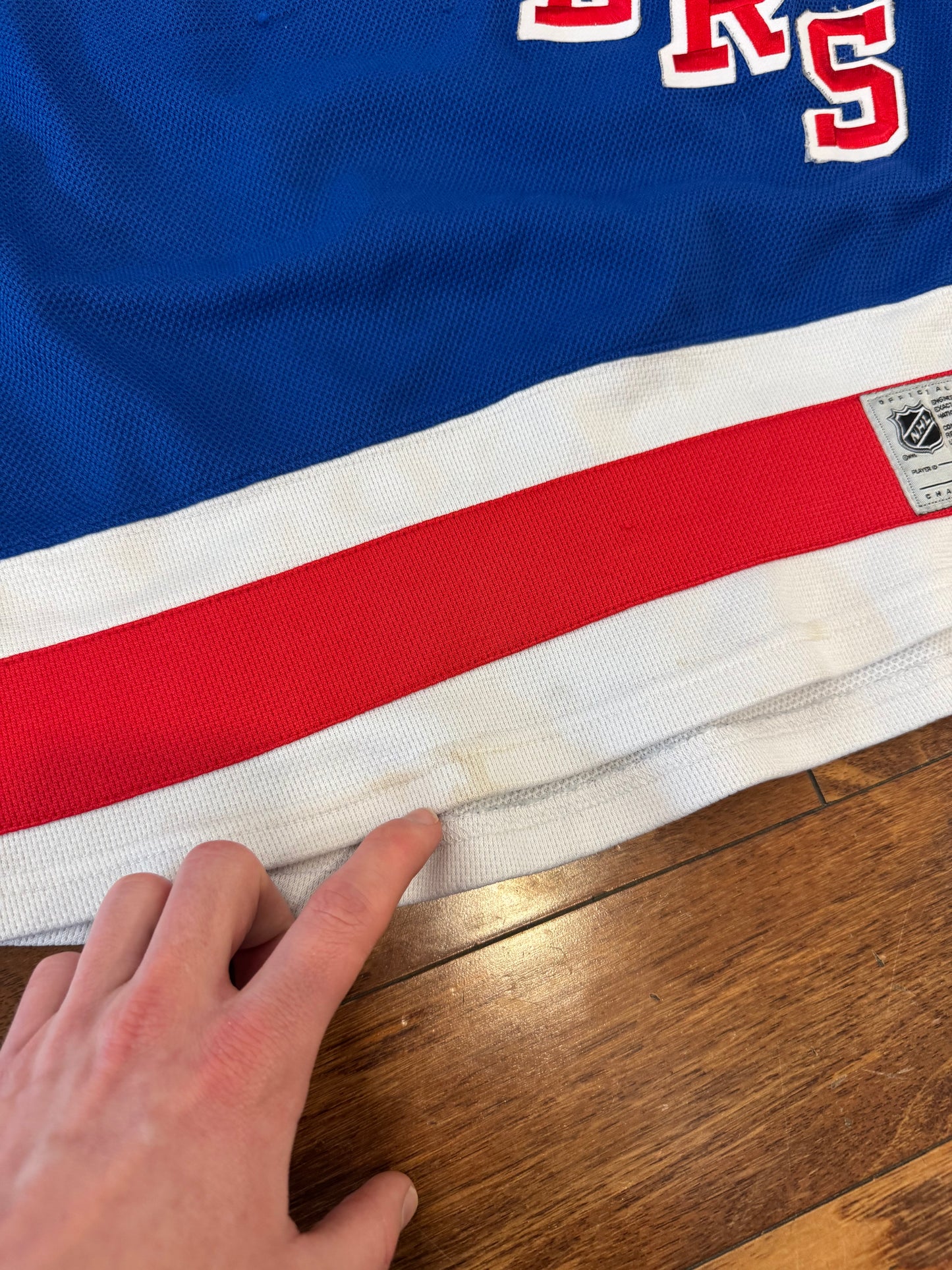 00s NY Rangers Henrik Lundqvist Reebok Hockey Jersey (M)