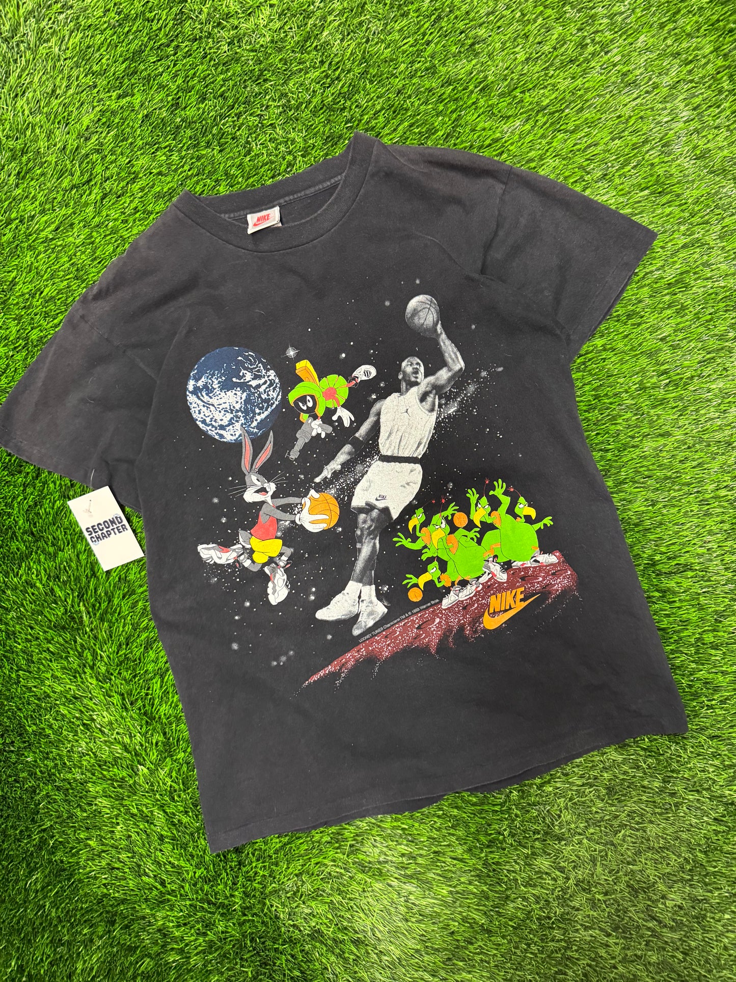 1993 Nike Michael Jordan Space Jam Looney Tunes Vintage Tee (XL)