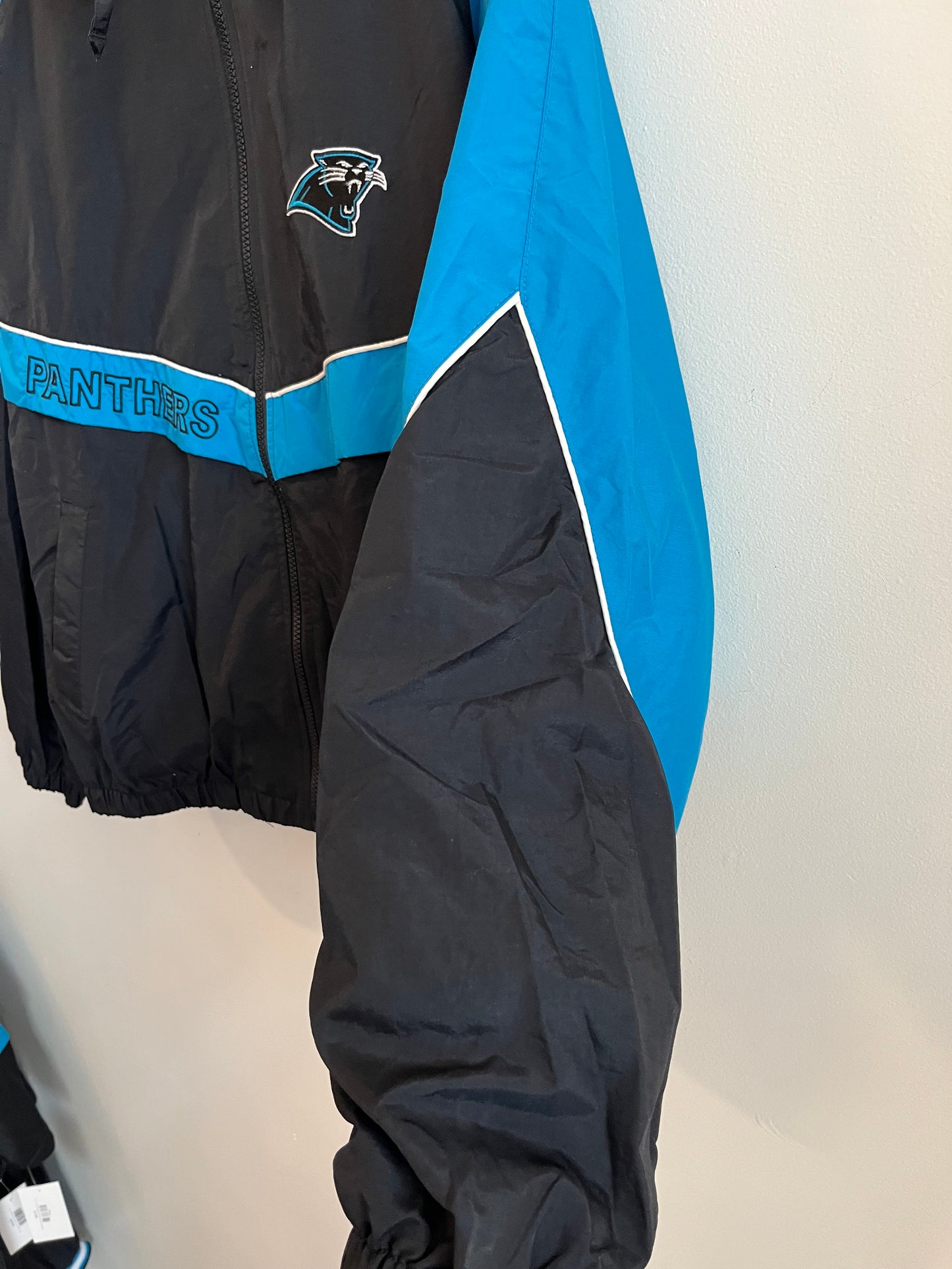 90s Carolina Panthers Vintage Logo 7 Game Day Windbreaker (XL)