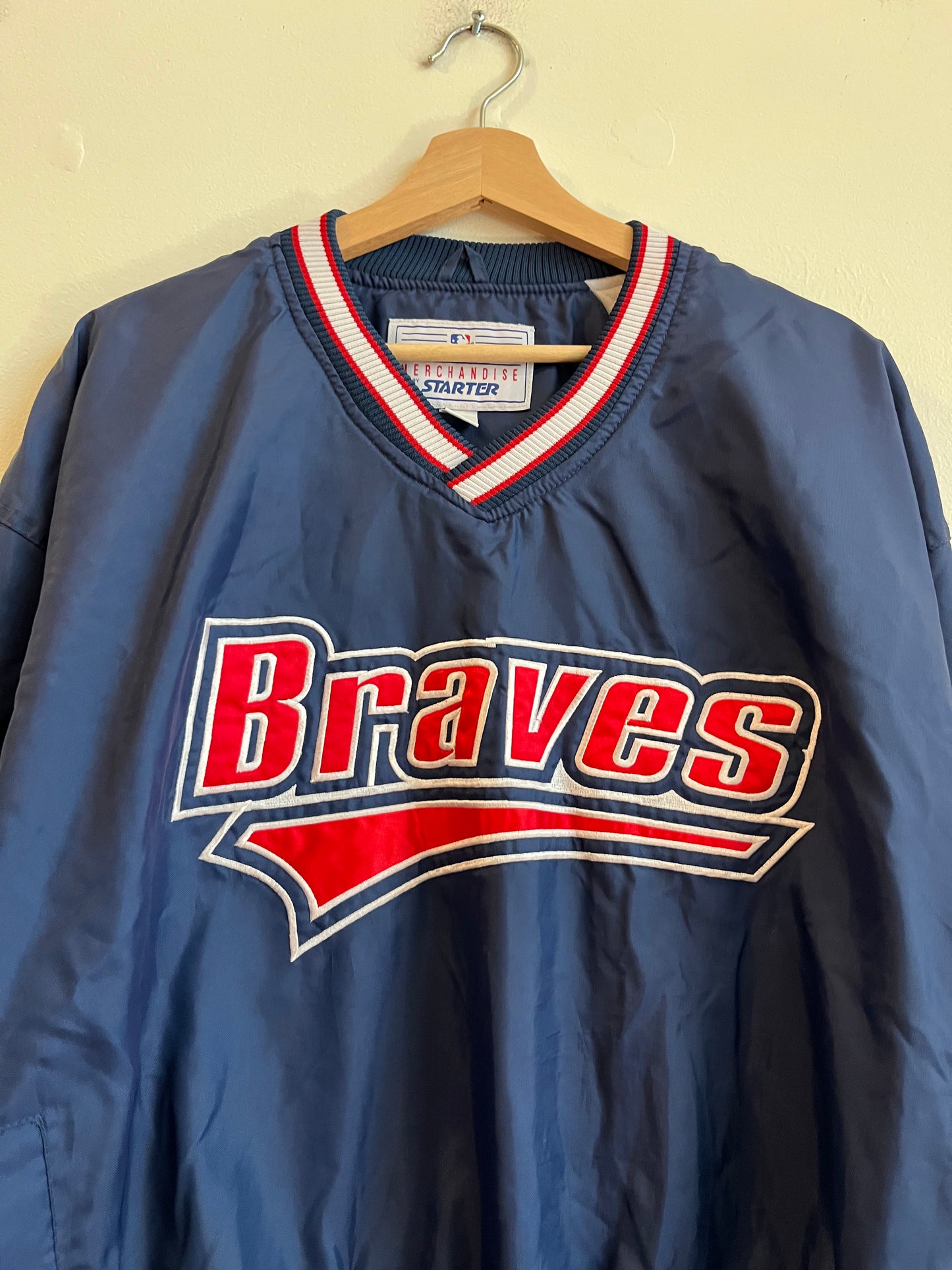 90s Atlanta Braves MLB Starter Blue Windbreaker (L)
