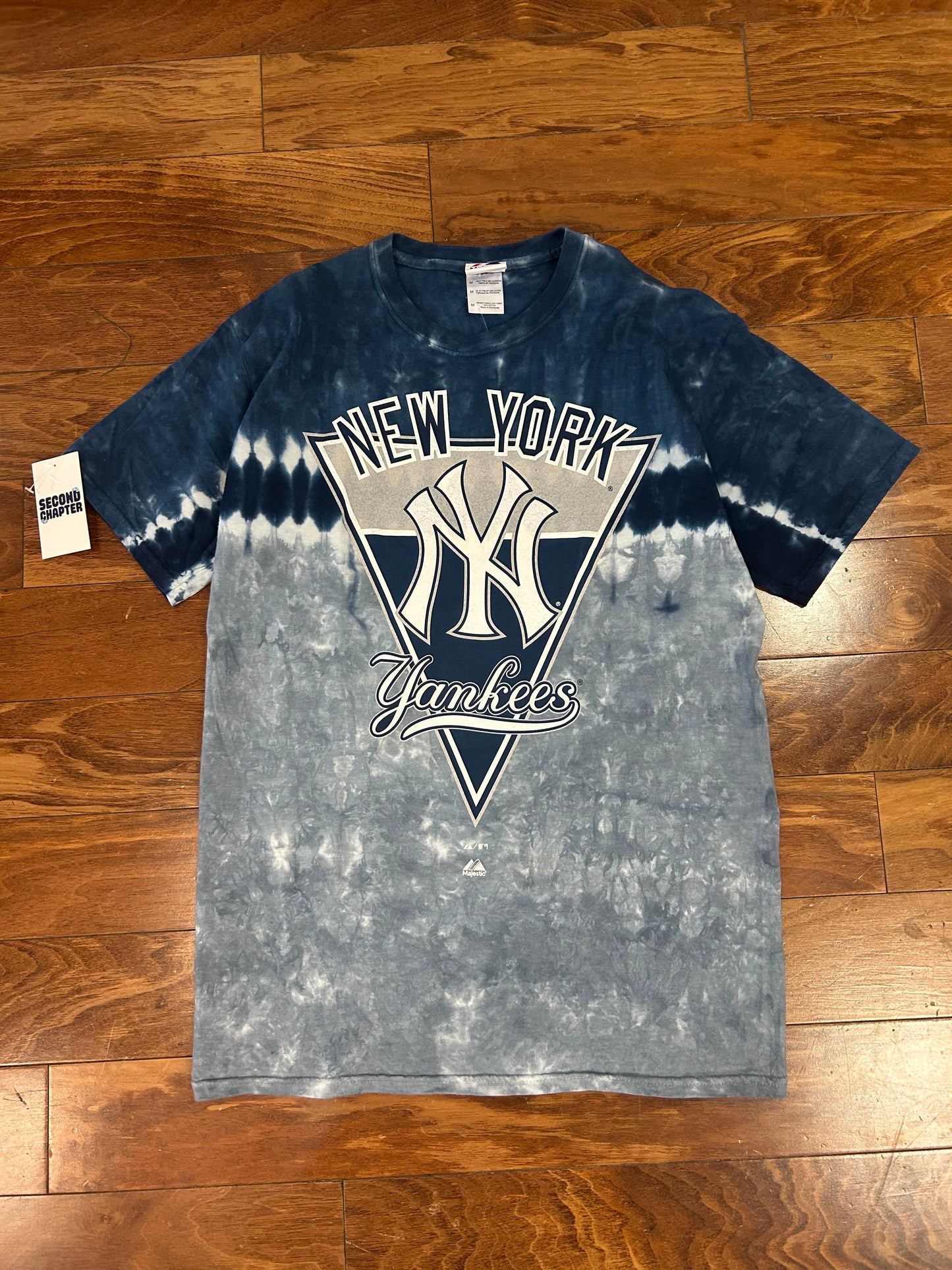 00s New York Yankees Majestic Tie Dye Deadstock Tee (M)
