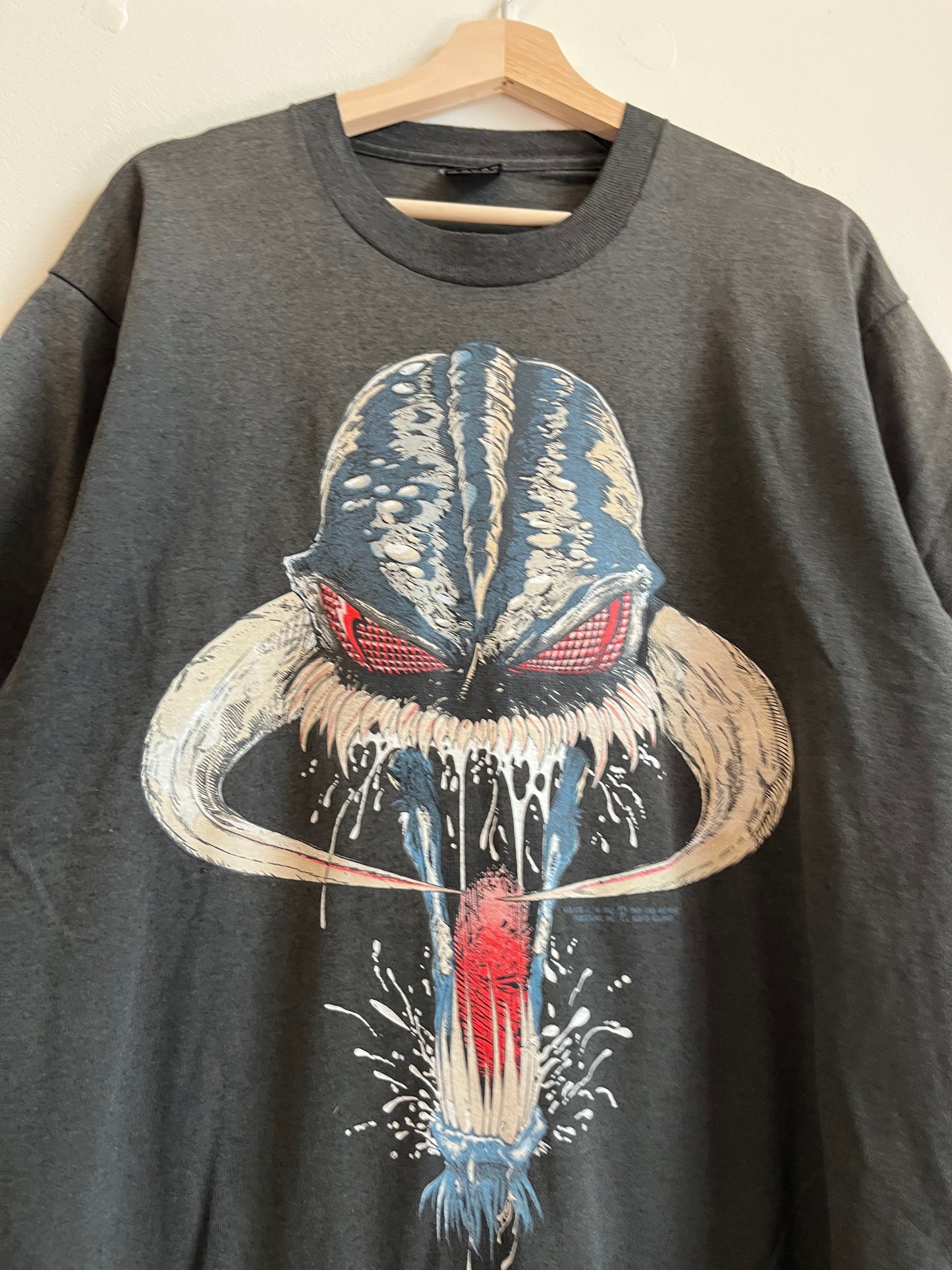 1993 Black Spawn Violator Crazy Graphic Villain Tee (L)