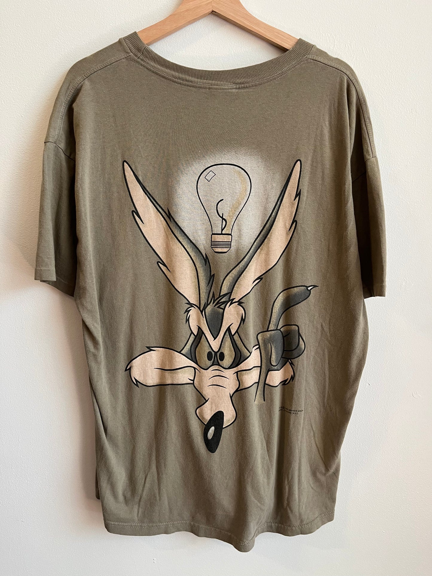 1997 Wile E. Coyote Genius Wear Looney Tunes Tee (XL)