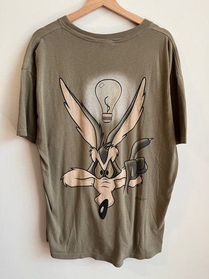 1997 Wile E. Coyote Genius Wear Looney Tunes Tee (XL)