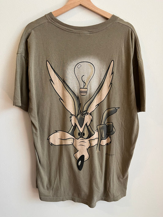1997 Wile E. Coyote Genius Wear Looney Tunes Tee (XL)
