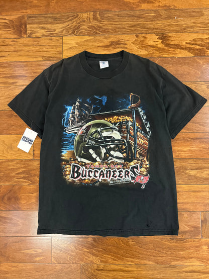 2001 Tampa Bay Buccaneers NFL Helmet Tee (L)