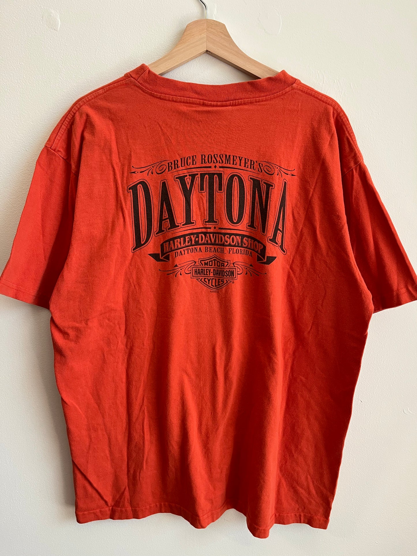 2006 Harley Davidson Orange Daytona Tee (XL)