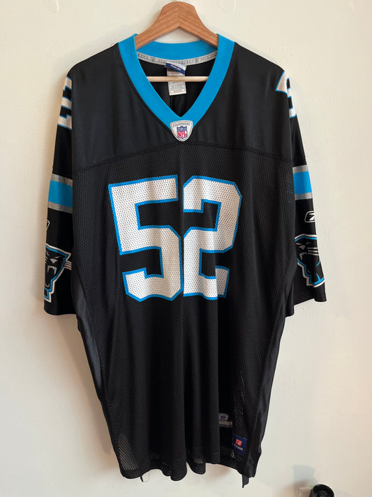 00s Carolina Panthers Jon Beason Reebok Home Jersey (XXL)