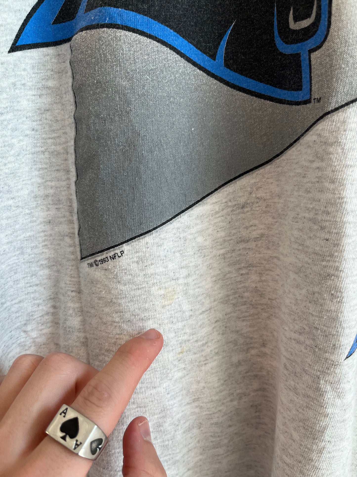 1993 Carolina Panthers Starter Vertical Spell Out Tee (L)