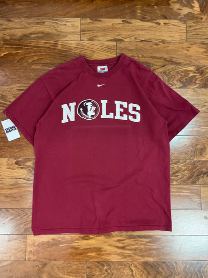 00s Florida State Noles Nike Center Swoosh Tee (L)