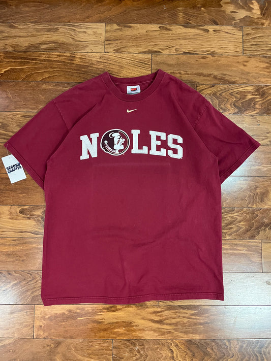 00s Florida State Noles Nike Center Swoosh Tee (L)