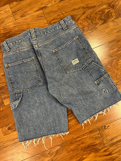 00s Levi Strauss Distressed Carpenter Shorts (32)
