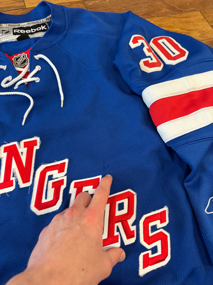 00s NY Rangers Henrik Lundqvist Reebok Hockey Jersey (M)