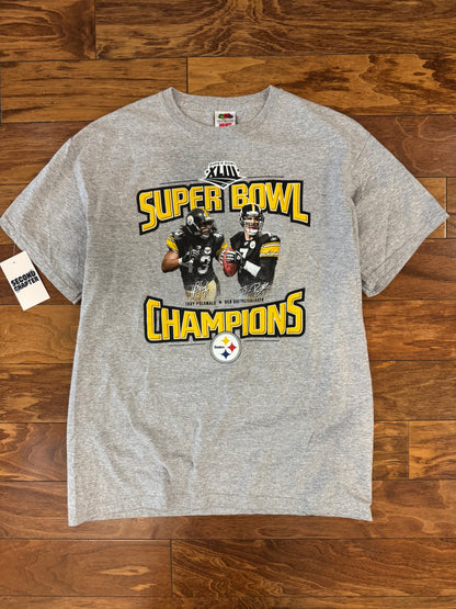 2009 Pittsburgh Steelers Polamalu & Big Ben Tee (L)