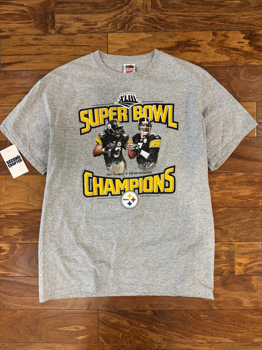 2009 Pittsburgh Steelers Polamalu & Big Ben Tee (L)