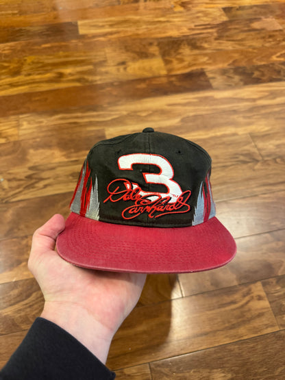 90s Dale Earnhardt Flames Faded Nascar Hat (OS)