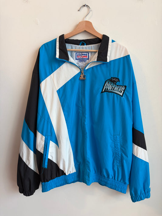 90s Carolina Panthers Pro Line Starter Blue Windbreaker (XL)