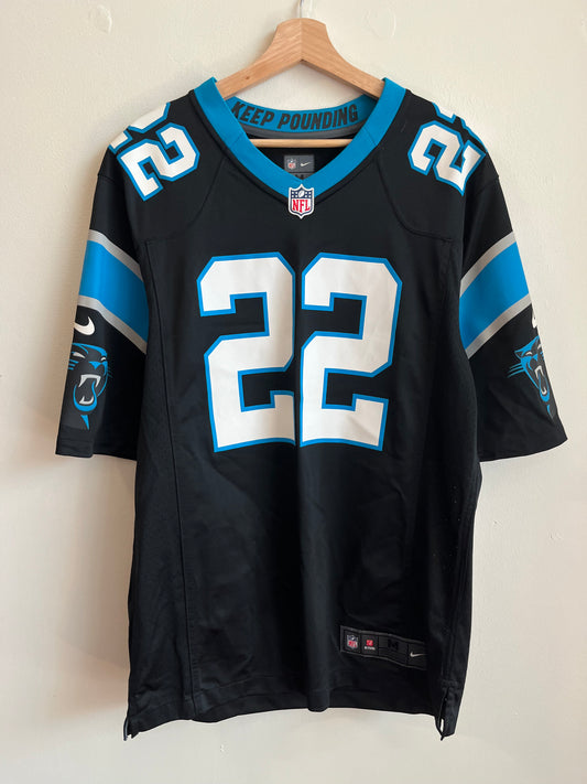 2010s Carolina Panthers Christian McCaffery #22 Home Jersey (M)