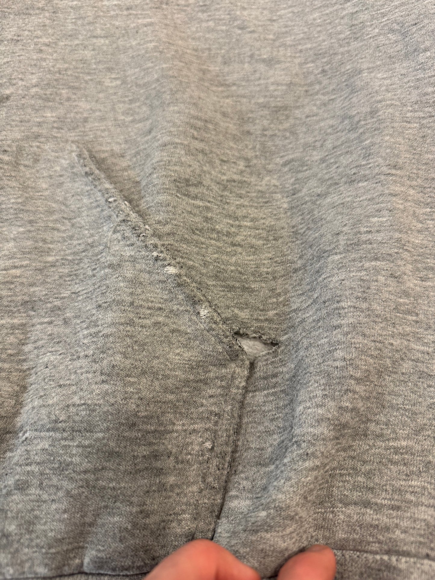 90s Nike Left Chest Swoosh Thrashed Hoodie (XL)