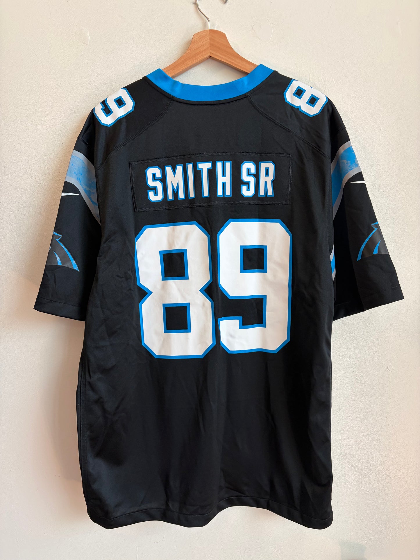 2023 Carolina Panthers Steve Smith Sr Flawed Jersey (XL)