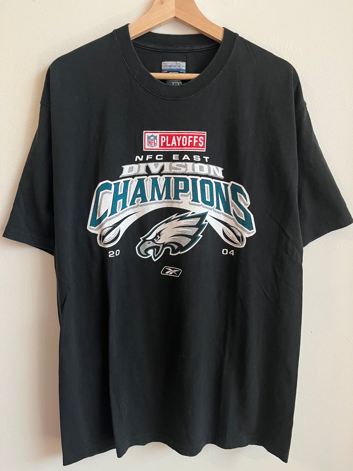2004 Philadelphia Eagles East Division Champions Reebok Tee (L)