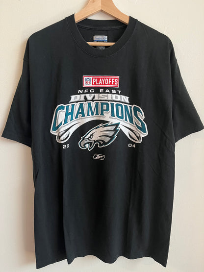 2004 Philadelphia Eagles East Division Champions Reebok Tee (L)
