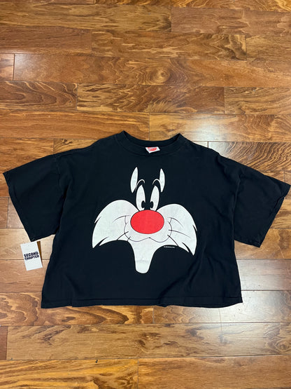 1992 Looney Tunes Sylvester Crop Boxy Tee (XL)