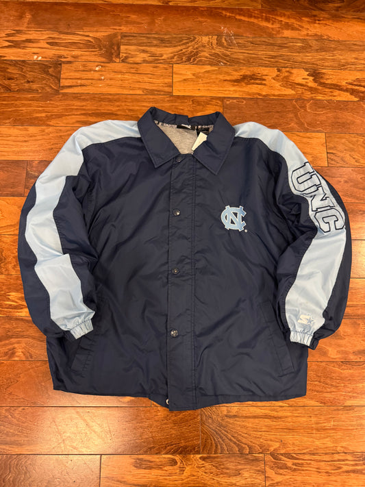 00s UNC Tar Heels Starter Button Down Windbreaker (L)
