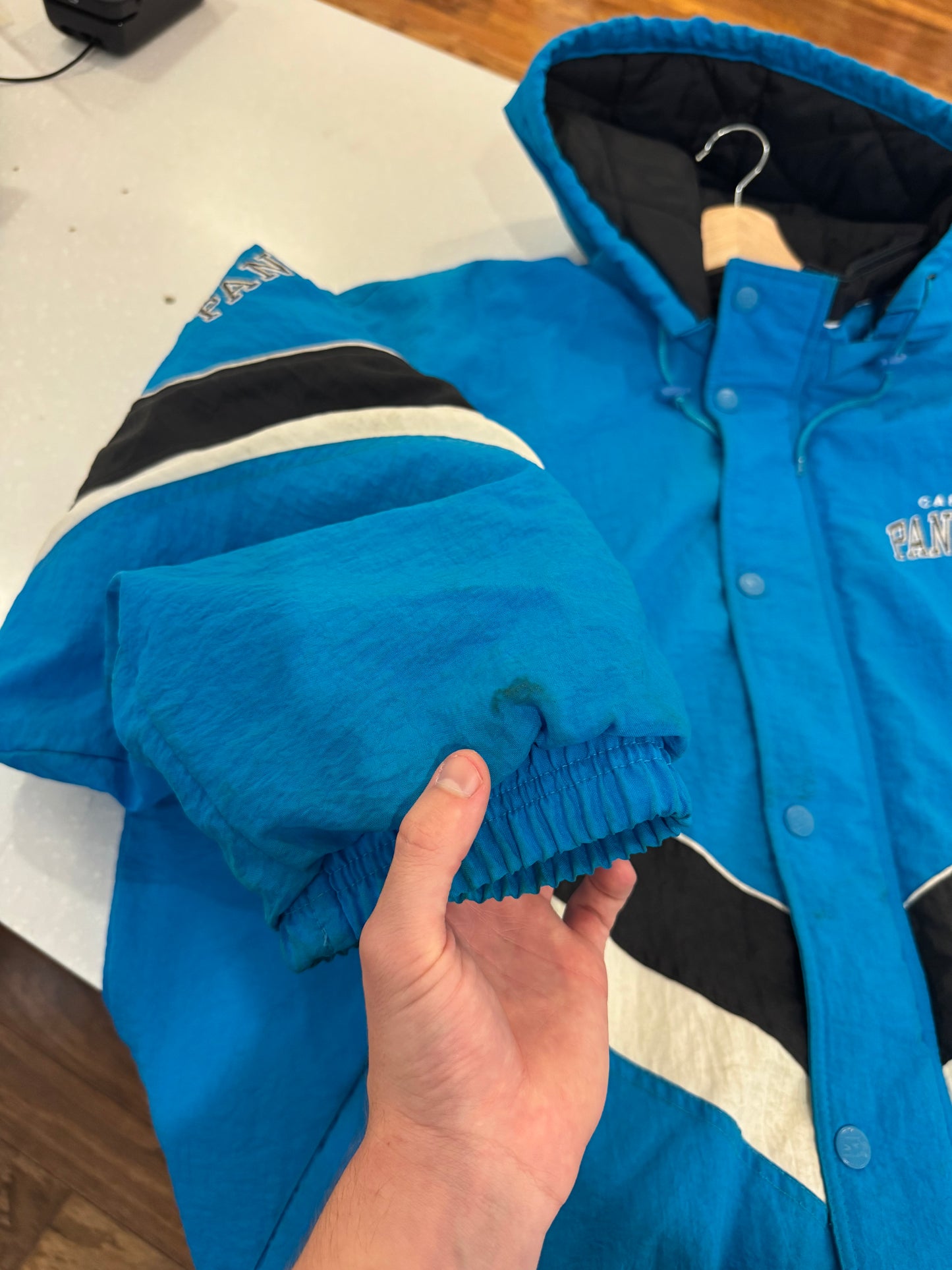 90s Carolina Panthers NFL Pro Line Puffer Jacket  (XXXL)