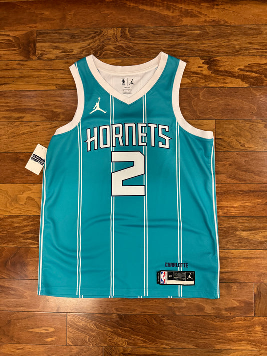 Charlotte Hornets LaMelo Ball Pinstripe Jersey (L)