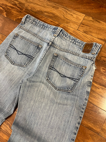 00s Anchor Blue Baggy Distressed Jeans (34 x 30)