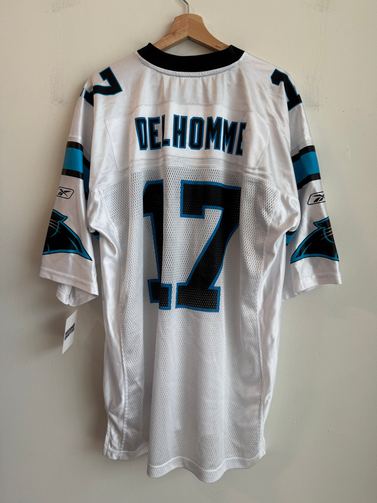 00s Carolina Panthers Jake Delhomme Reebok Away Jersey (XL)