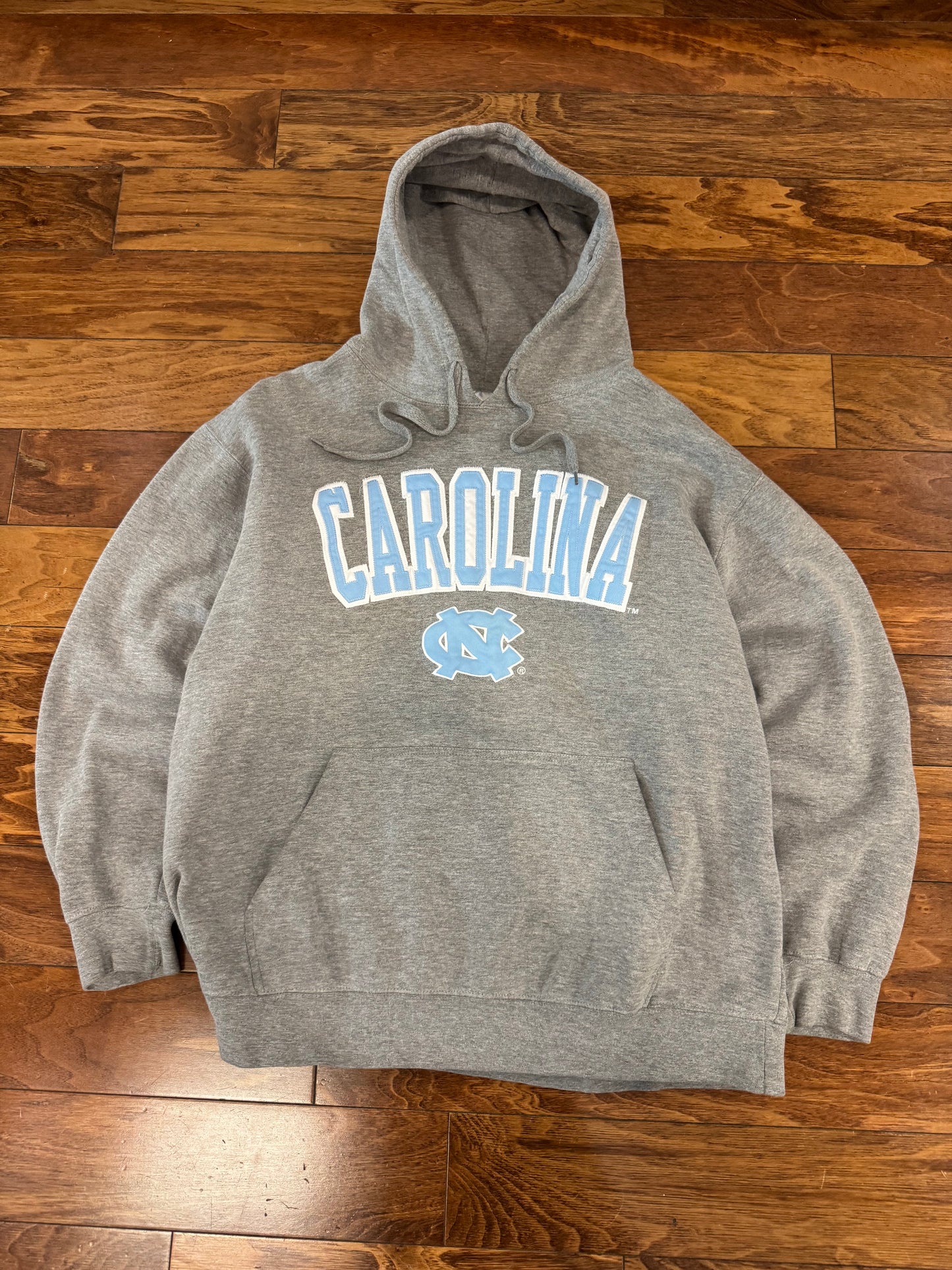 00s University of North Carolina (UNC) Gray Carolina Hoodie (XL)