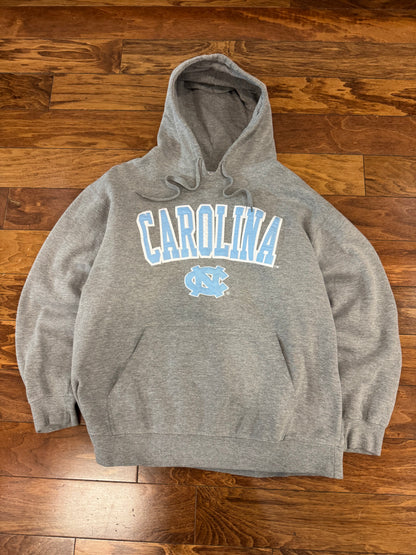 00s University of North Carolina (UNC) Gray Carolina Hoodie (XL)