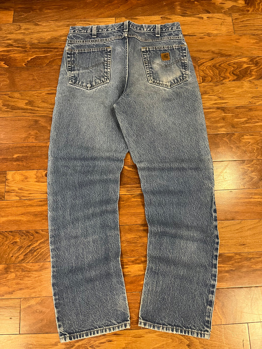 2009 Carhartt Faded Blue Jeans (34 x 34)