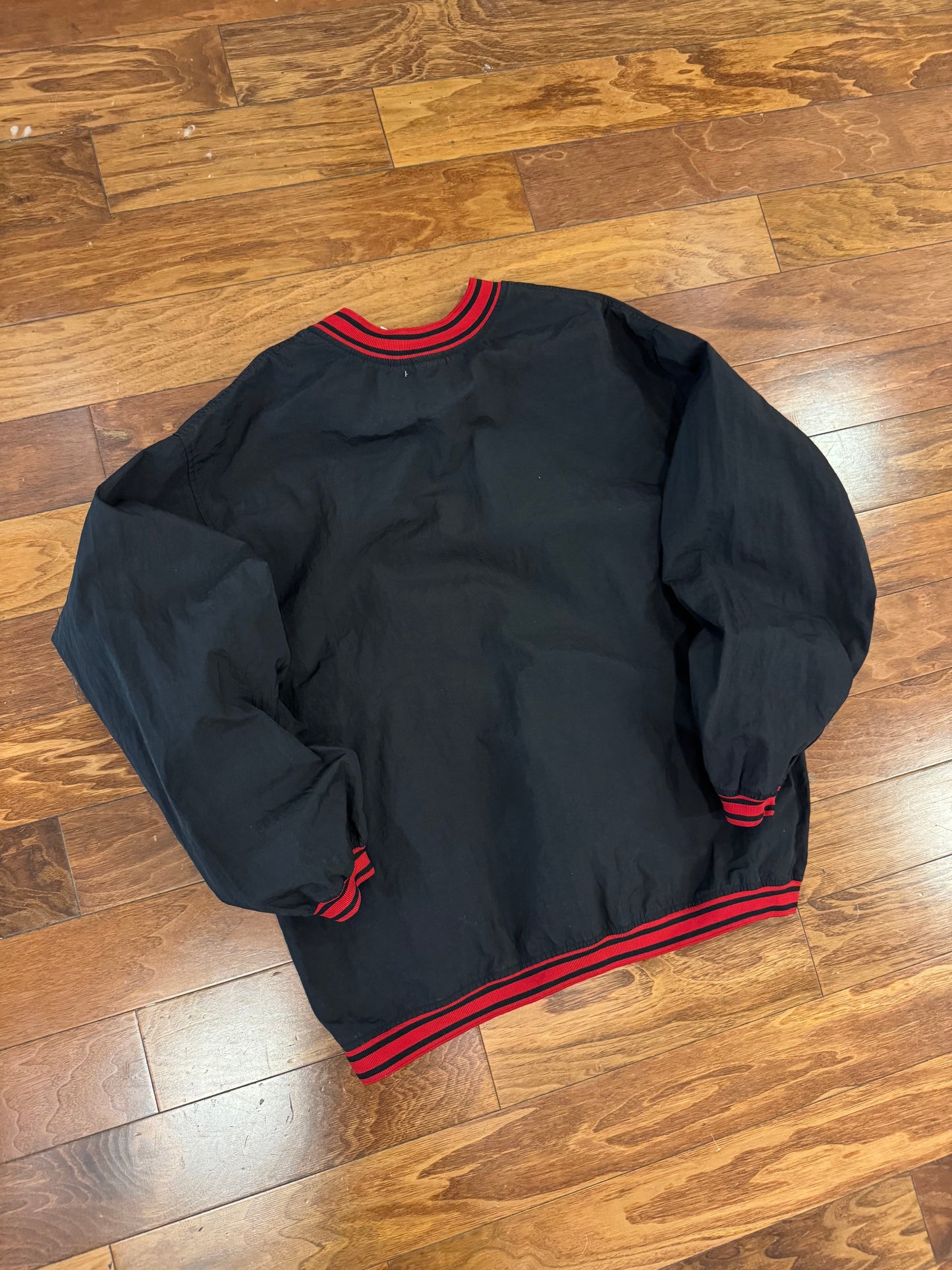 90s Nike Black & Red Pullover Windbreaker (XL)