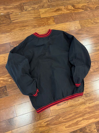 90s Nike Black & Red Pullover Windbreaker (XL)