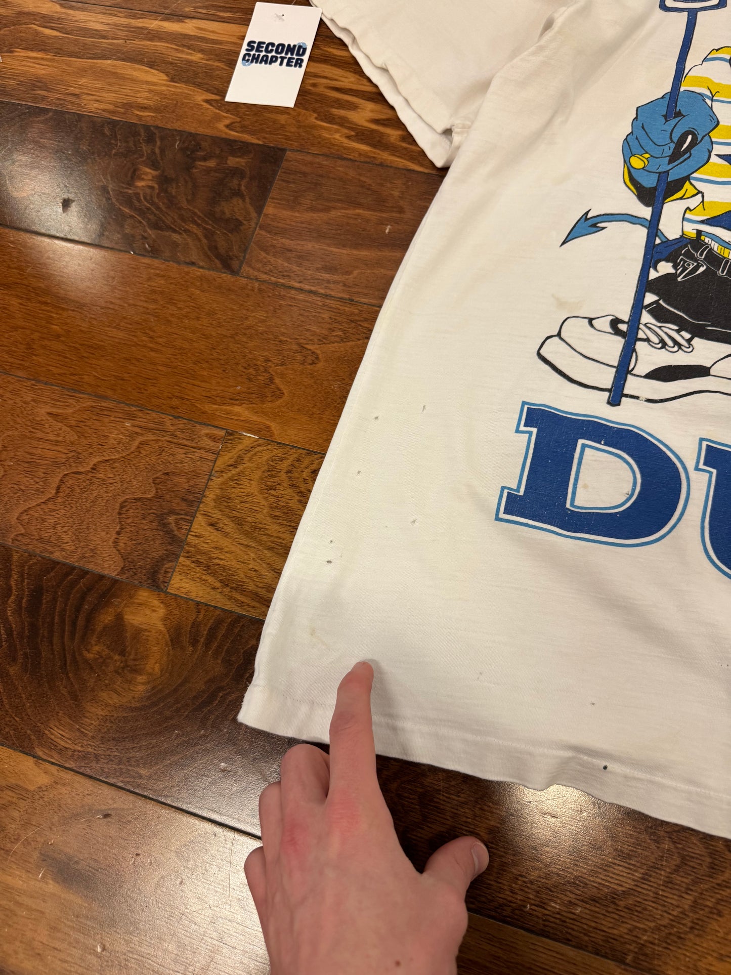 1993 Duke Blue Devils Cartoon Mascots Vintage Tee (XL)