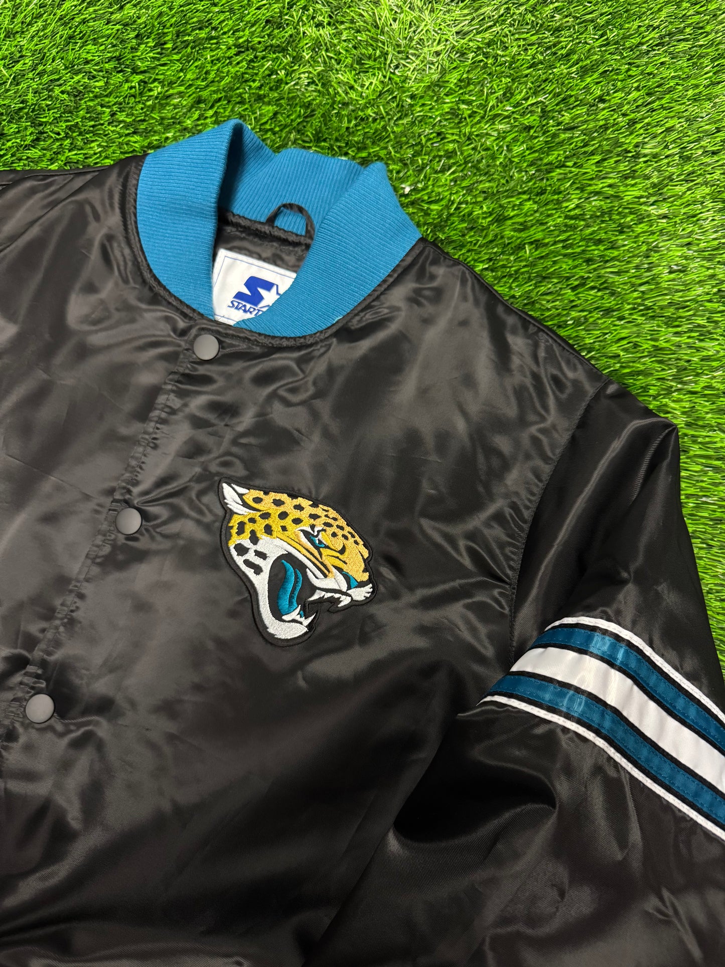 00s Jacksonville Jaguars Vintage Starter Deadstock Satin Jacket (XL)