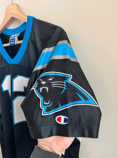 90s Carolina Panthers Kerry Collins Champion Home Jersey (Youth XL)