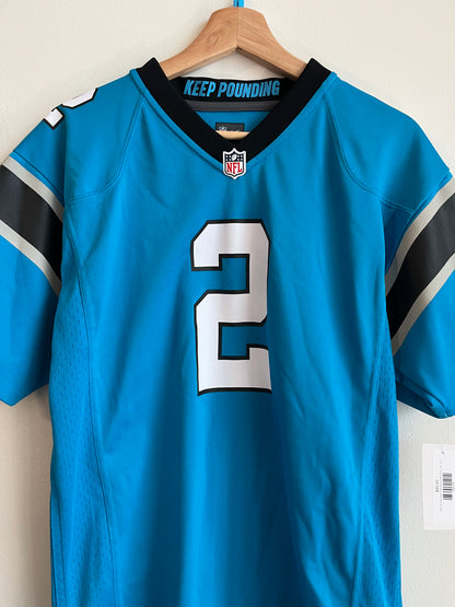2022 Carolina Panthers DJ Moore Nike Blue Jersey (Youth XL)