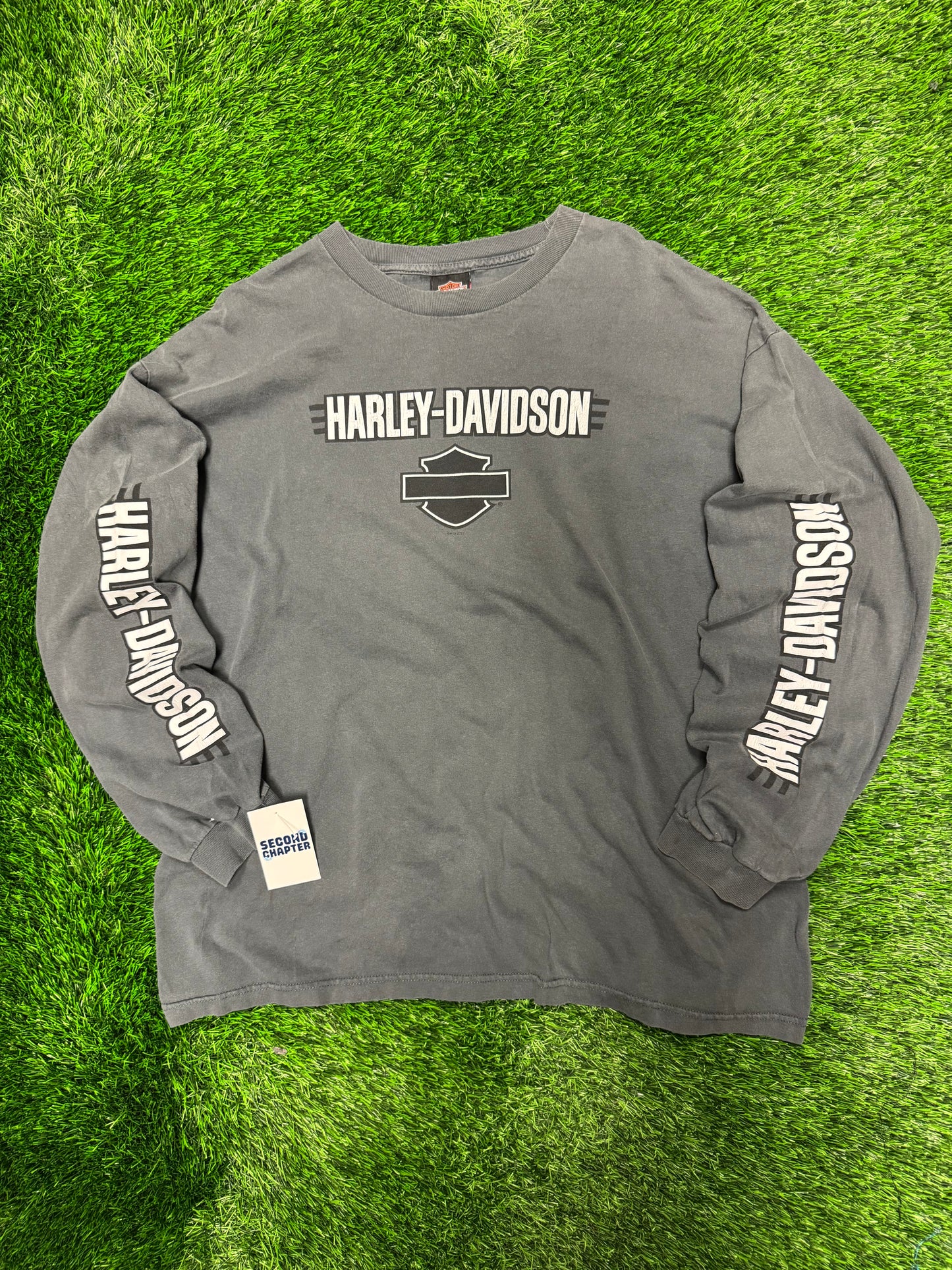2012 Harley Davidson Charcoal Long Sleeve Tee (XL)