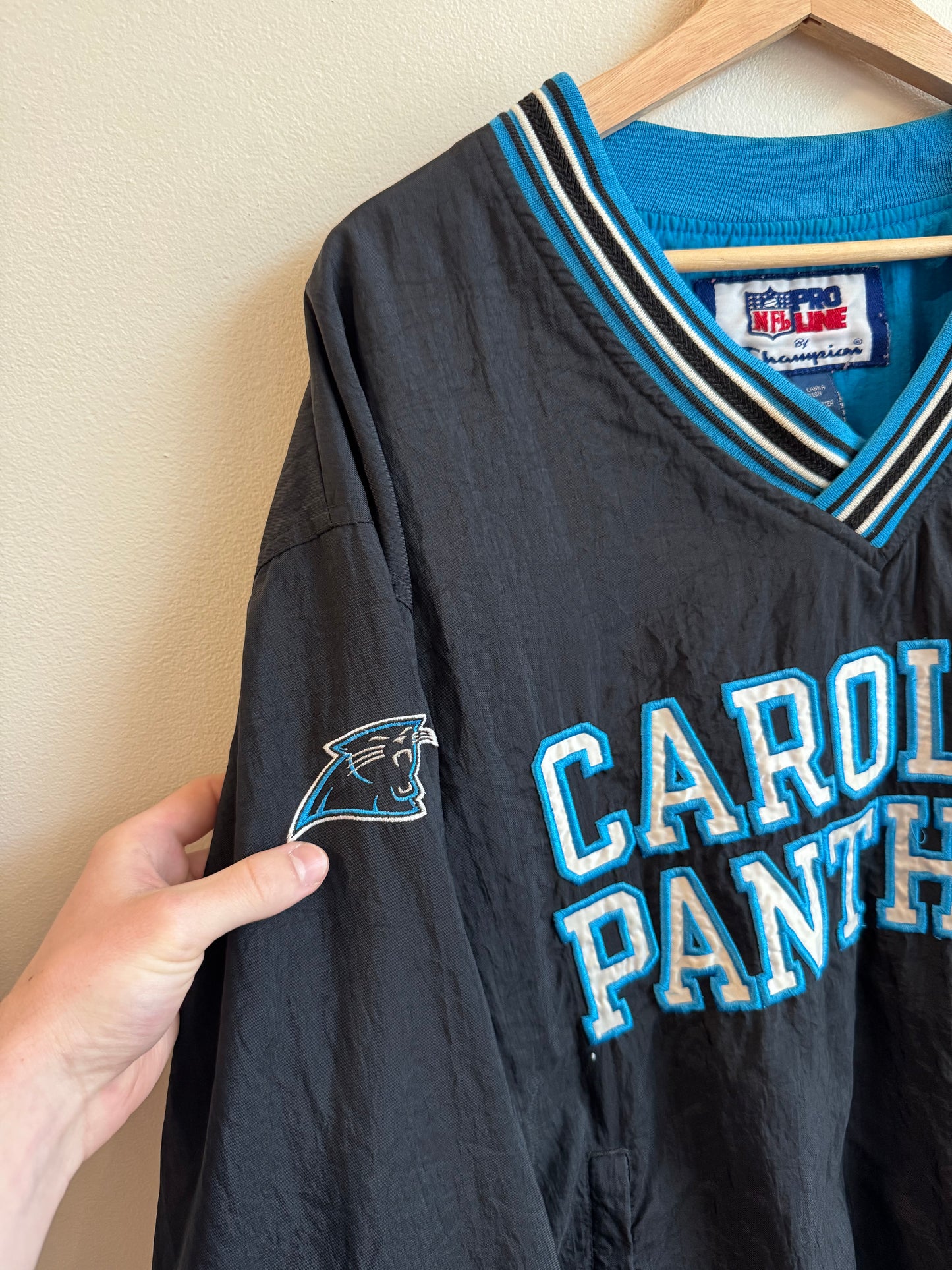 90s Carolina Carolina Panthers Champion Spell Out Windbreaker (L)