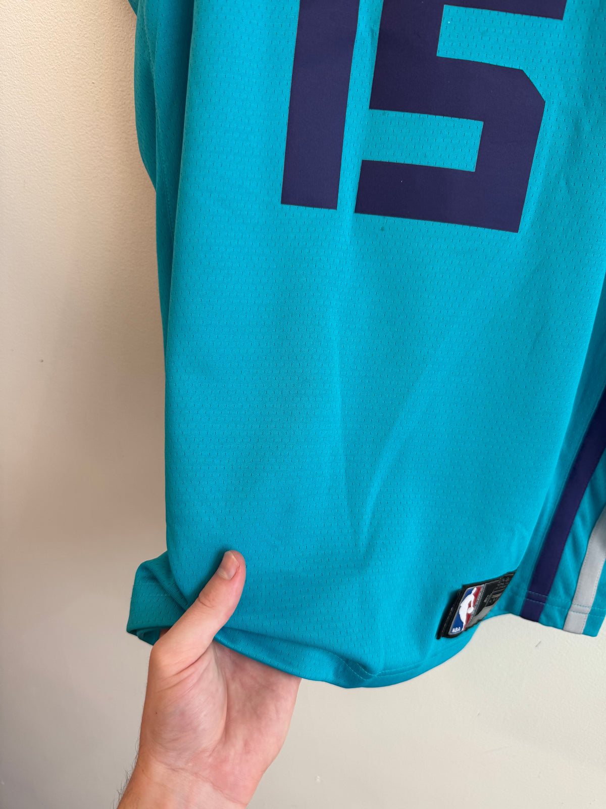 2017 Charlotte Hornets Kemba Walker Teal Jordan Swingman Jersey (L)