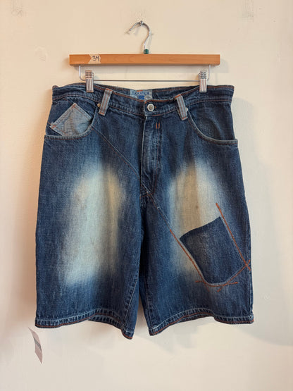 00s Evolution Baggy Patched Shorts (34)