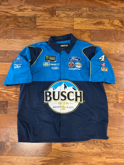 00s Nascar Busch Beer Mechanic Shirt (XXL)