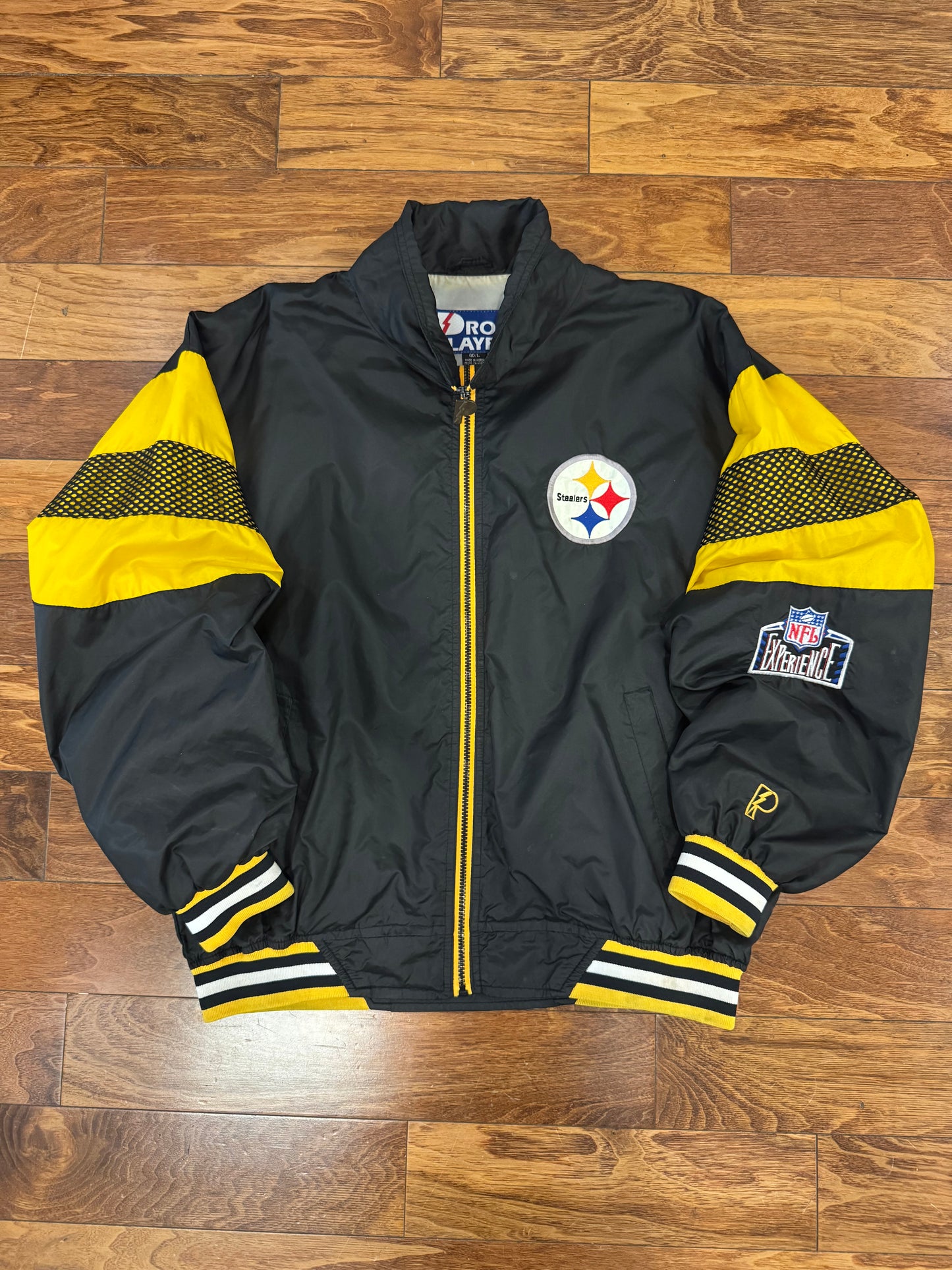 90s Pittsburgh Steelers Pro Player Vintage Windbreaker (L)