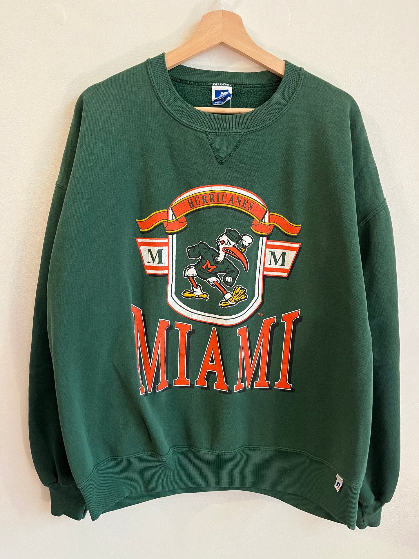 90s Miami Hurricanes Russell Crewneck (XL)