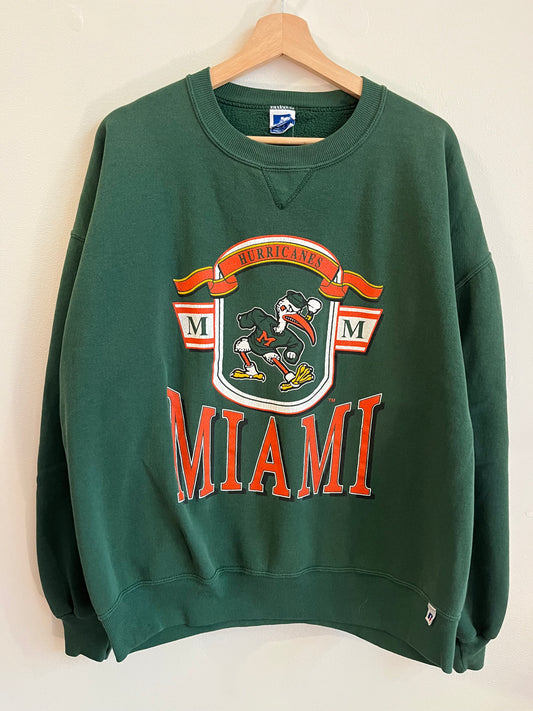 90s Miami Hurricanes Russell Crewneck (XL)